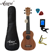 Load image into Gallery viewer, 21 inch ukelele mahogany Soprano ukulele musical instrument guitar