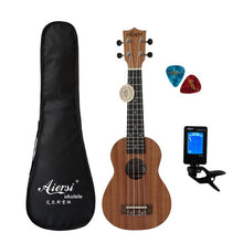 Load image into Gallery viewer, 21 inch ukelele mahogany Soprano ukulele musical instrument guitar