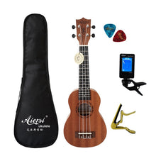 Load image into Gallery viewer, 21 inch ukelele mahogany Soprano ukulele musical instrument guitar