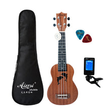 Load image into Gallery viewer, 21 inch ukelele mahogany Soprano ukulele musical instrument guitar